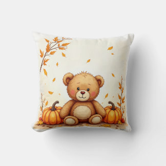 Teddy bear cushion