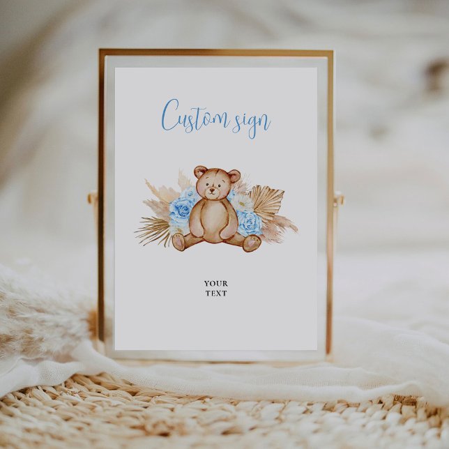 Teddy Bear Custom Sign Poster (Creator Uploaded)
