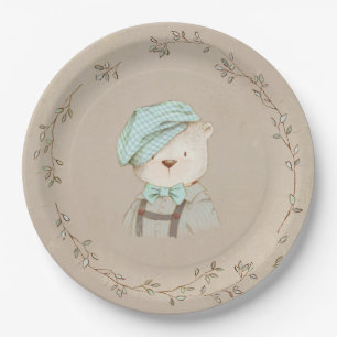 Teddy Bear Cute Adorable Paper Plates