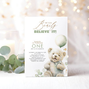 Teddy Bear Cute Birthday Party Invitation