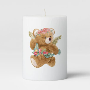 Teddy Bear Day - Celebrate Cuddles and Comfort! Pillar Candle