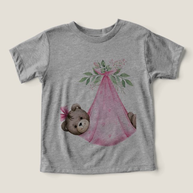 Teddy bear designing toddler t-shirt (Design Front)