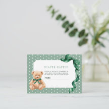 Teddy Bear Diaper Raffle
