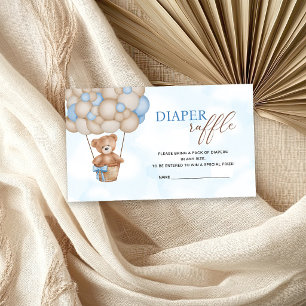 Teddy Bear Diaper Raffle Enclosure Card