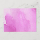 Teddy Bear Diaper Raffle Pink Baby Shower Enclosure Card (Back)