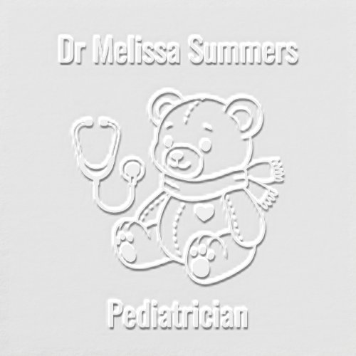Teddy Bear Doctor Pediatrician Embosser