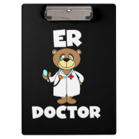Teddy Bear ER Doctor Clipboard