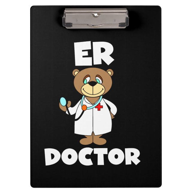 Teddy Bear ER Doctor Clipboard (Front)