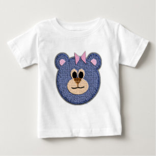 Teddy Bear Face (girl) Baby T-Shirt