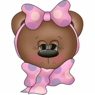 Teddy Bear Face Ornament