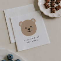 Teddy Bear Face Paper Napkin