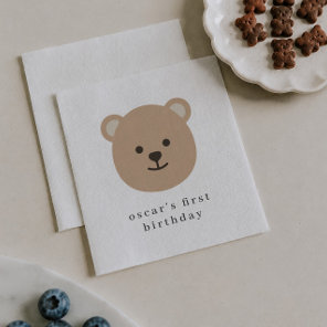 Teddy Bear Face Paper Napkin