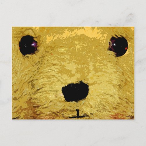 Teddy Bear Face Postcard