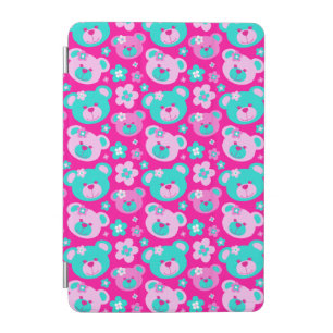 Teddy bear faces and flowers ipad cover