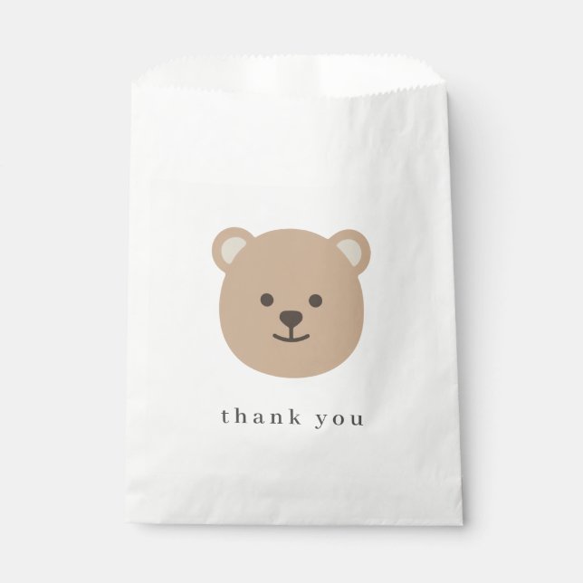 Teddy Bear Favor Bag (Front)