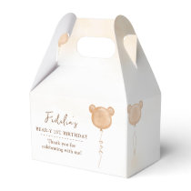 Teddy Bear First Birthday Party Favor Box