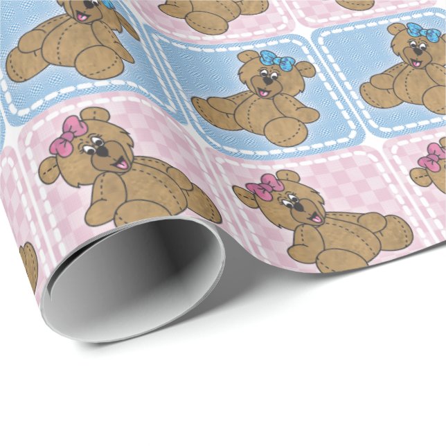 Teddy Bear for Boy or Girl Wrapping Paper (Roll Corner)