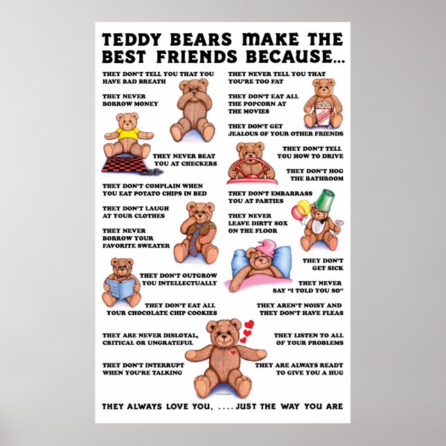 Teddy Bear Friends Poster (Front)