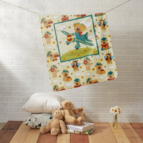 Teddy Bear Fun Baby Blanket