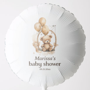 Teddy Bear Gender Neutral Baby Shower Balloon