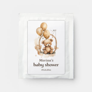 Teddy Bear Gender Neutral Baby Shower Drink Mix