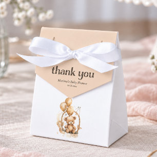 Teddy Bear Gender Neutral Baby Shower Favor Box