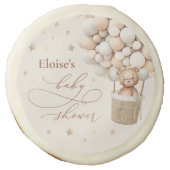 Teddy Bear Gender Neutral Baby Shower Favors Sugar Cookie (Front)