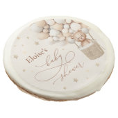 Teddy Bear Gender Neutral Baby Shower Favors Sugar Cookie (Angled)