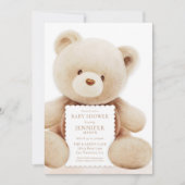 Teddy Bear Gender Neutral Baby Shower Invitation (Front)