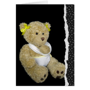 SINGLE GET WELL CARD, TEDDY BEAR WITH HEART OF COMPASSION, RELIGIOUS B-07