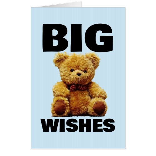 TEDDY BEAR GET WELL BIGGEST JUMBO CARDS