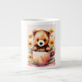 Teddy bear giant coffee mug
