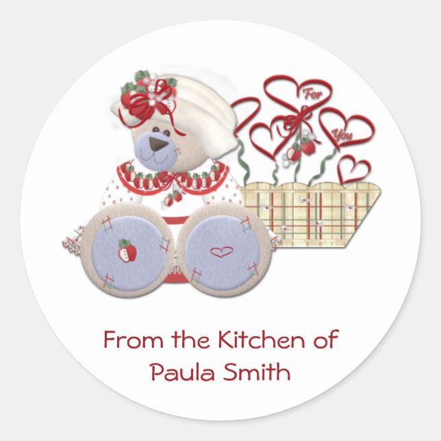 Teddy Bear Gift Stickers (Front)