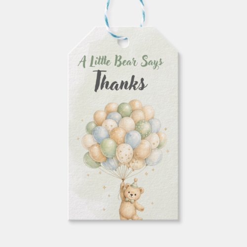 Teddy Bear Gift Tag