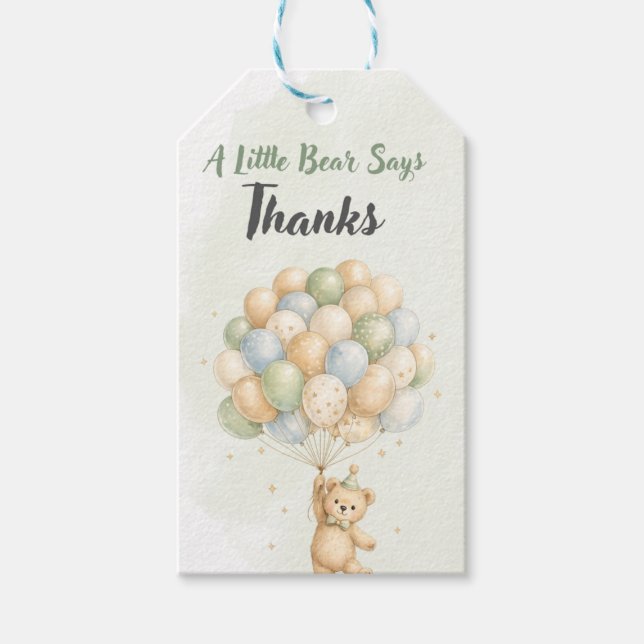 Teddy Bear Gift Tag (Front)