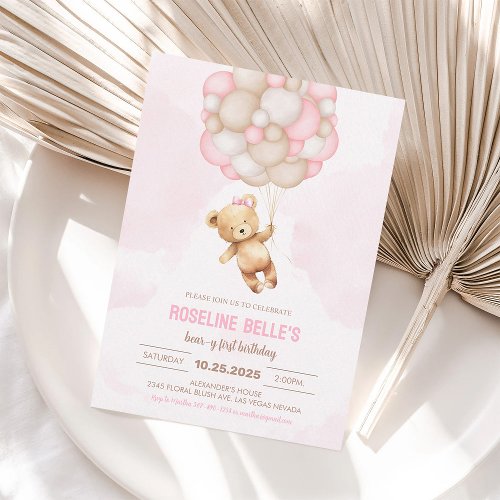 Teddy Bear Girl 1st Beary First Birthday
