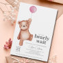 Teddy Bear Girl Baby Shower Invitation