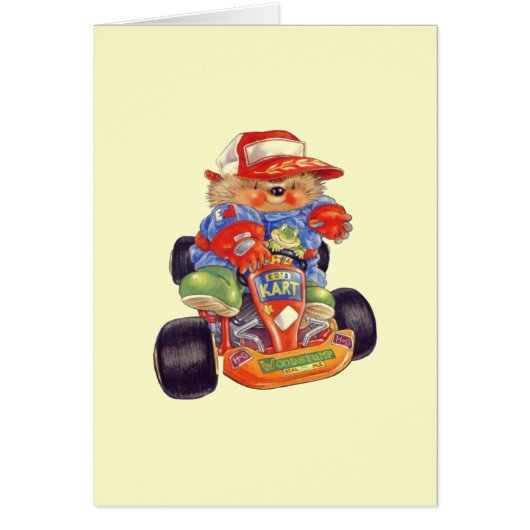 Teddy Bear Go-karting Cards (Front)