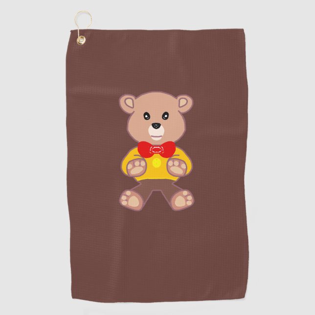 Teddy Bear  Golf Towel (Front)