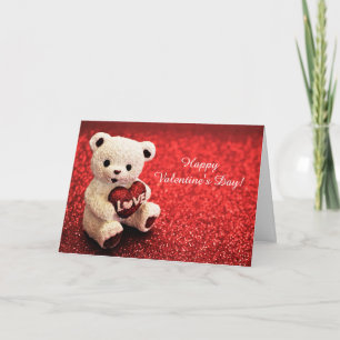 Teddy Bear Happy Valentine's Day Card