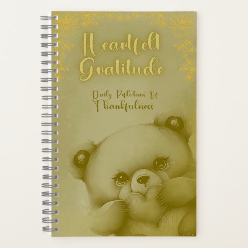 Teddy Bear Heartfelt Gratitude Journal