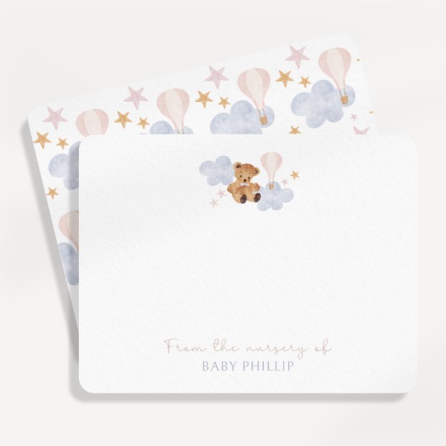 Teddy Bear & Hot Air Balloon, from the nursery of Invitation (Creator Uploaded)