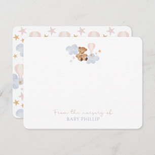 Teddy Bear & Hot Air Balloon, from the nursery of Invitation