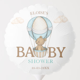 Teddy Bear Hot Balloon Bearly Wait Baby Shower