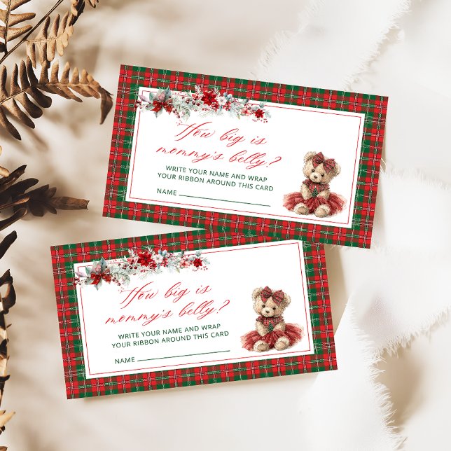 Teddy Bear How Big Is Mommy's Belly Enclosure Card (Creator Uploaded)