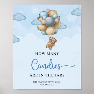 Teddy bear How Many Candies Are In The Jar game Poster