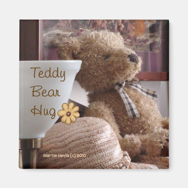 Teddy Bear Hug (1) Magnet (Front)