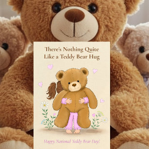 Teddy Bear Hug National Teddy Bear Day Card