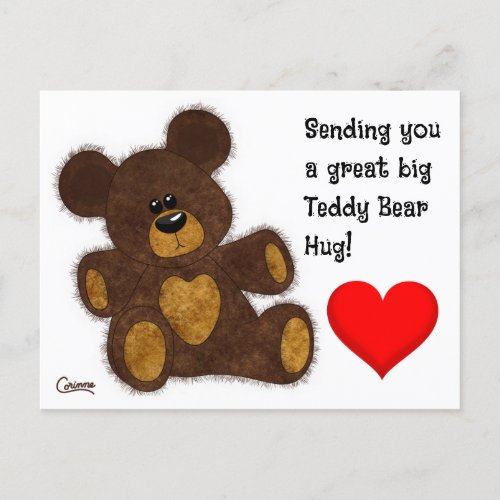 Teddy Bear Hug _ Postcard