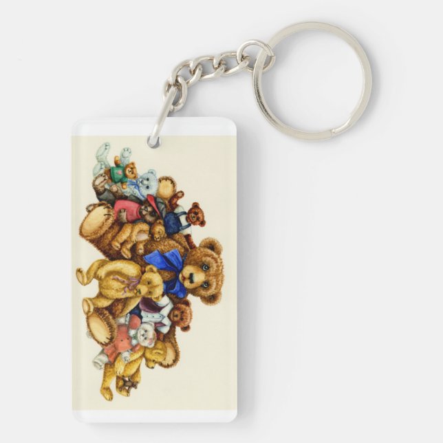 TEDDY BEAR HUGS KEYCHAIN Customize (Back)